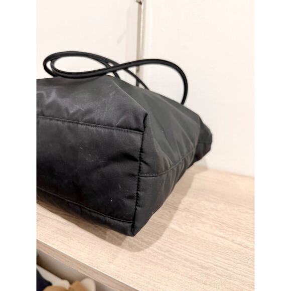 Prada Tessuto Nylon Shoulder Handbag with Zip Closure Black - Picture 7 of 11